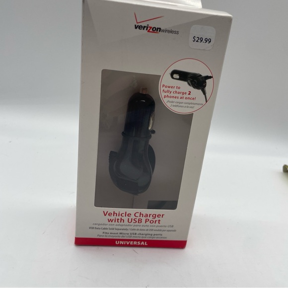 Verizon Car Vehicle Charger With USB Port Universal New - Picture 1 of 9